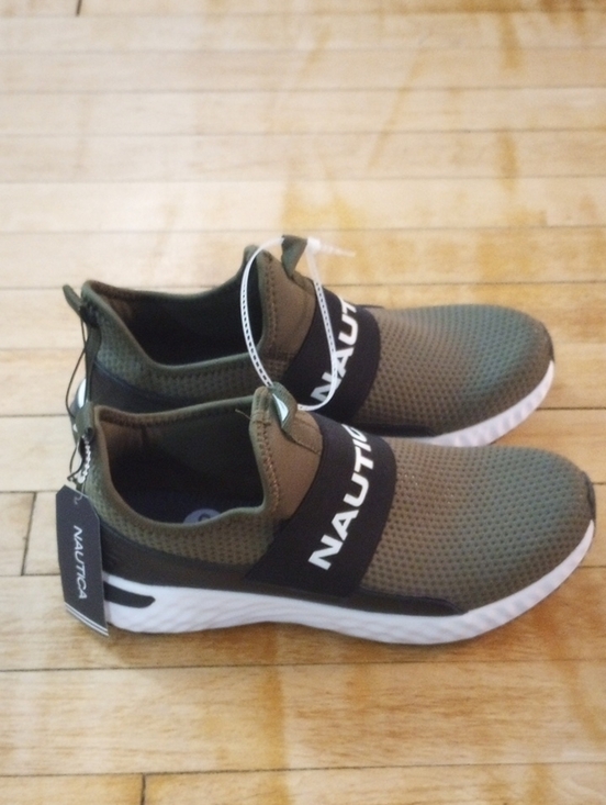 Nautica Grote Olive Green Black Slip-On Sneakers Men Size 8.5 main image 5